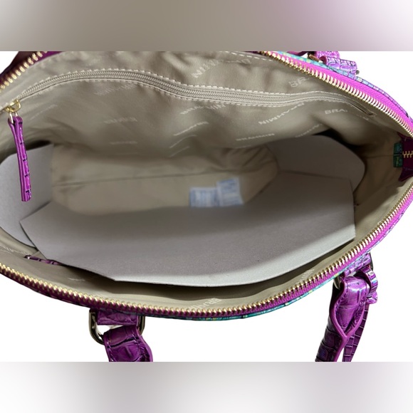 Brahmin NWT Large Duxbury Hyacinth Ombré Mini Leather Melbourne Bag (P041) - Picture 7 of 13